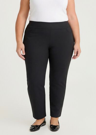 Plus Size Petite Editorial Pocket Full Length Pant