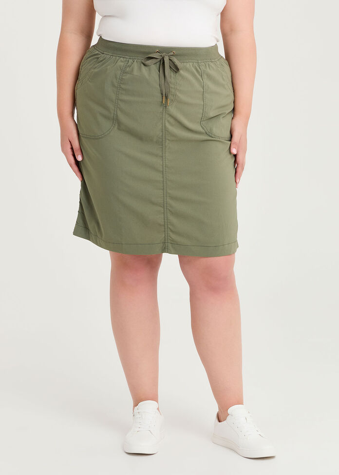 Castaway Rib Waistband Skirt, , hi-res
