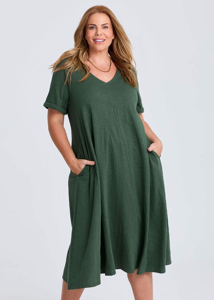 Easel Animal Printed Swing Dress