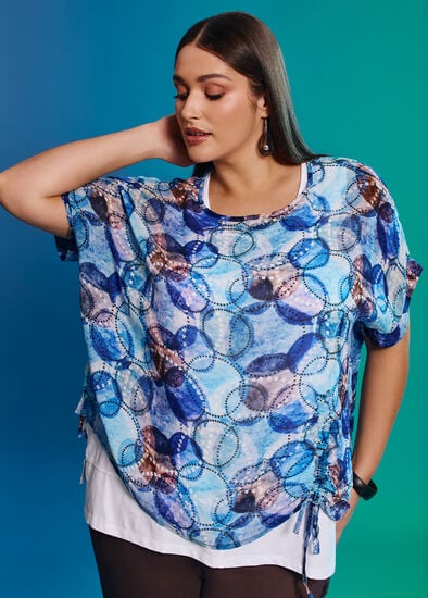 Plus Size Natural Abstract Moana Overtop