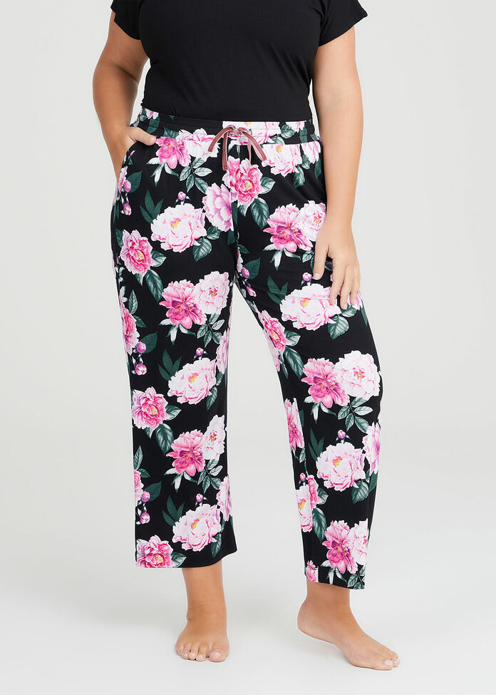 Shop Plus Size Bamboo Night Floral Pyjama Pant in Multi | Taking Shape AU