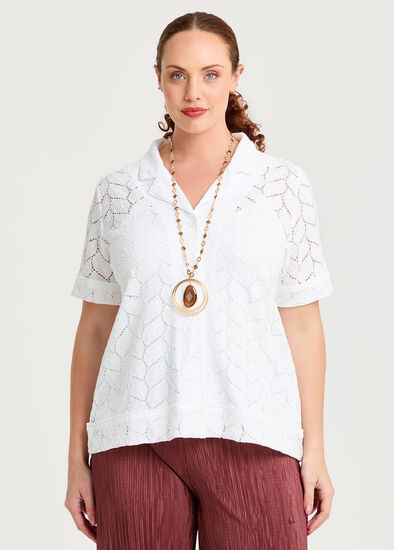 Plus Size Elsa Lace Knit Top