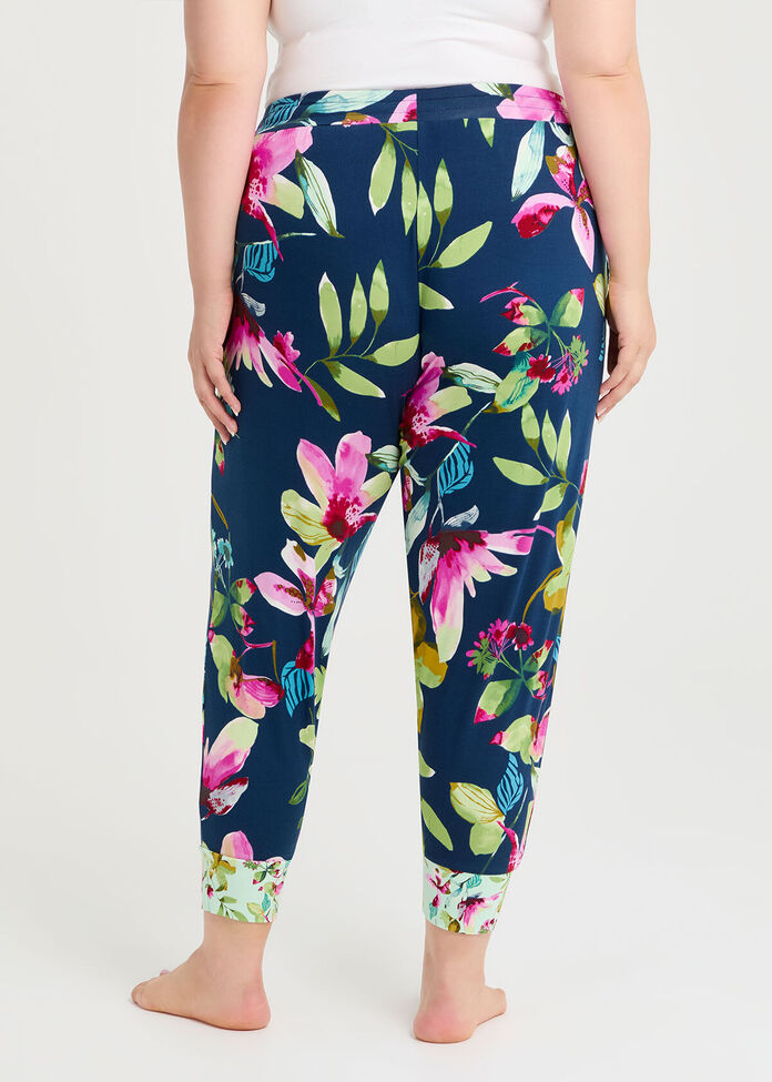 Bamboo Floral Night Pj Pant, , hi-res