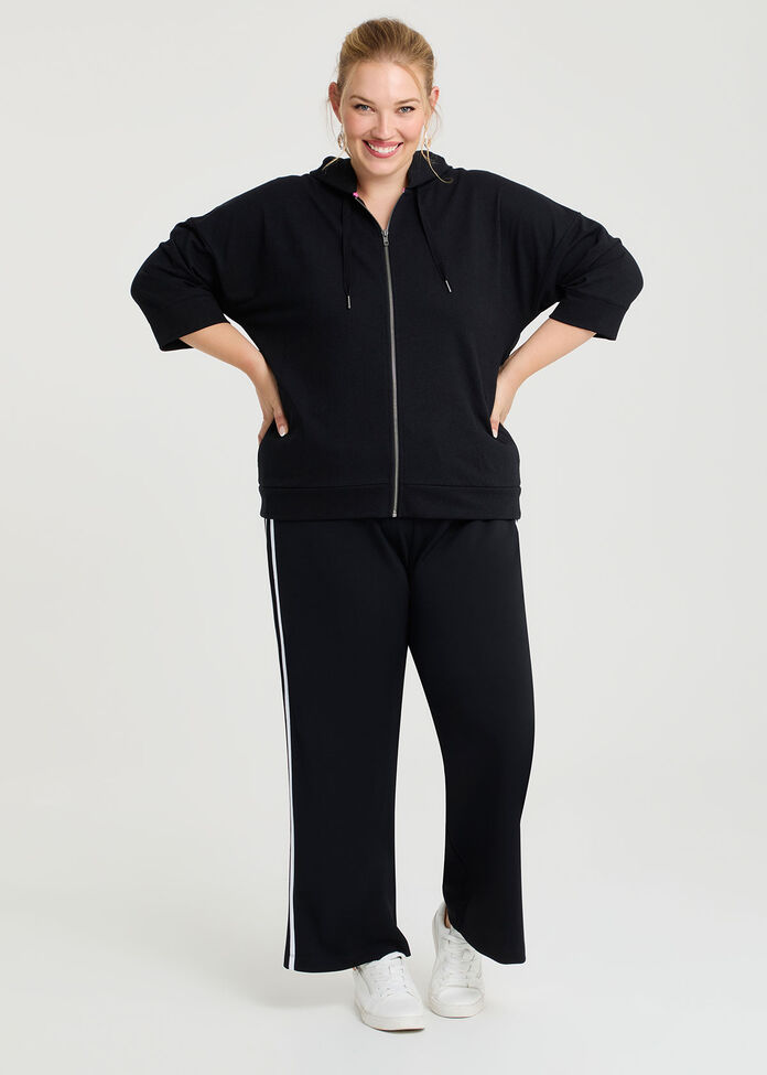 Cotton Zip Thru Hoodie, , hi-res