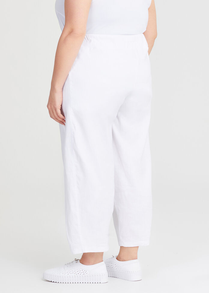 Petite Stretch Linen Esme Pant, , hi-res