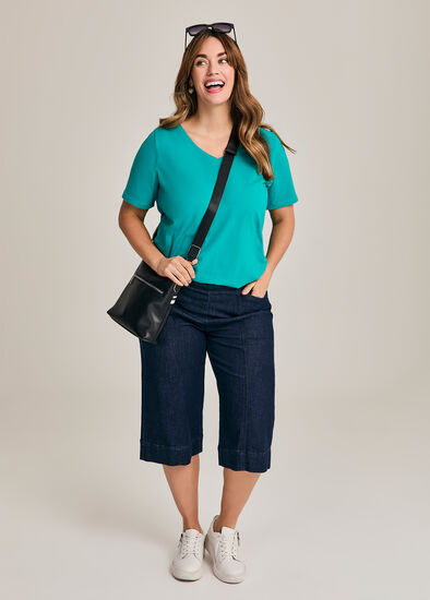 Plus Size Cotton Cool Jade Bermuda Short