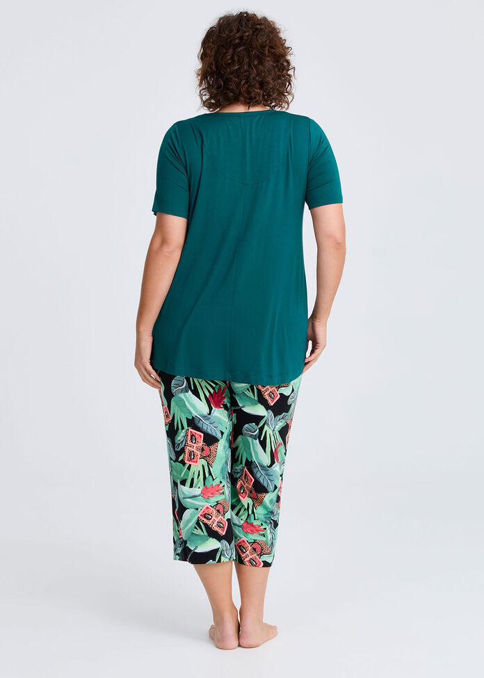 Bouffants Fashion Cheetah Pj Top, , hi-res