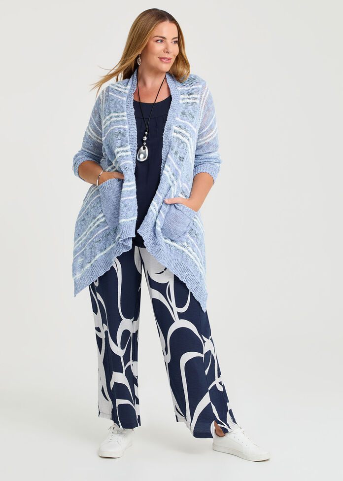 Sailor Button Print Natural Pant, , hi-res