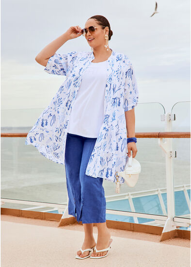 Plus Size Natural Coastal Outfit