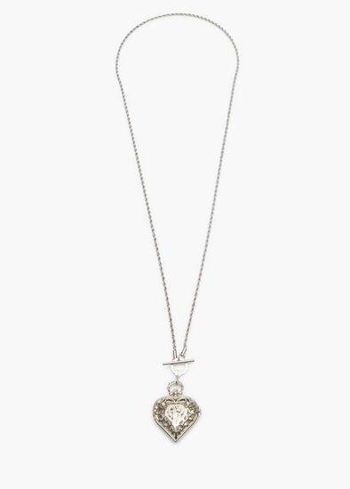 Multi Wear Heart Watch Necklace