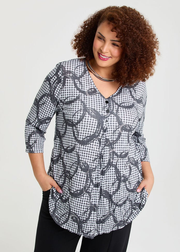 Piia Pleat Front Bamboo Crush Top, , hi-res