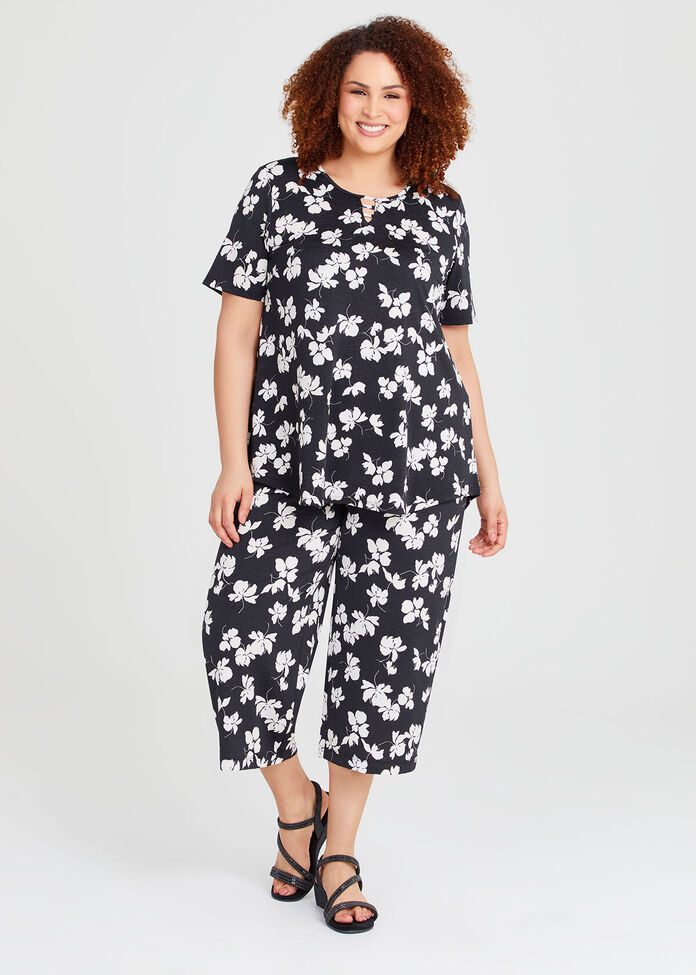 Pull On Culotte Pant, , hi-res