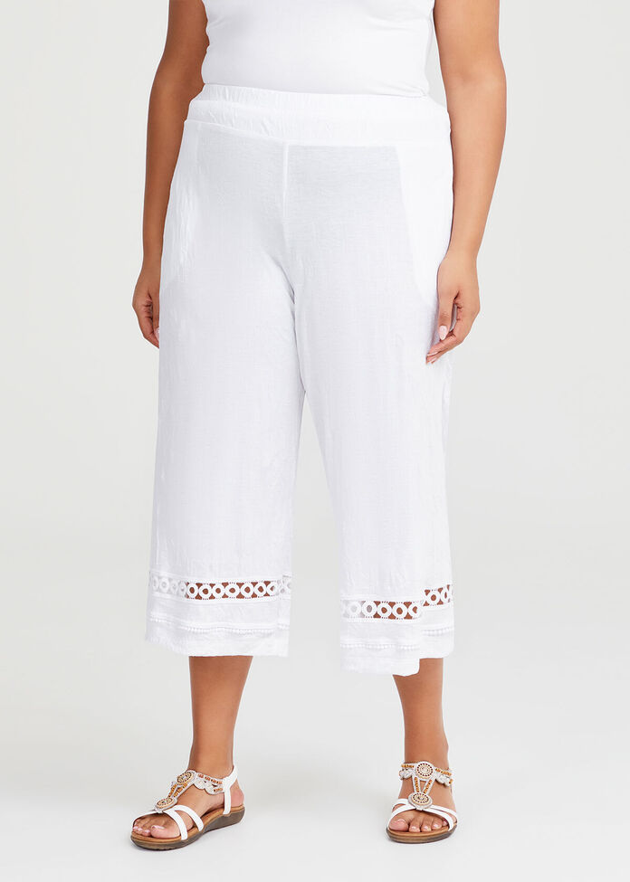 Plus Size Women's Summer Days Crop Pant White Taking Shape AU