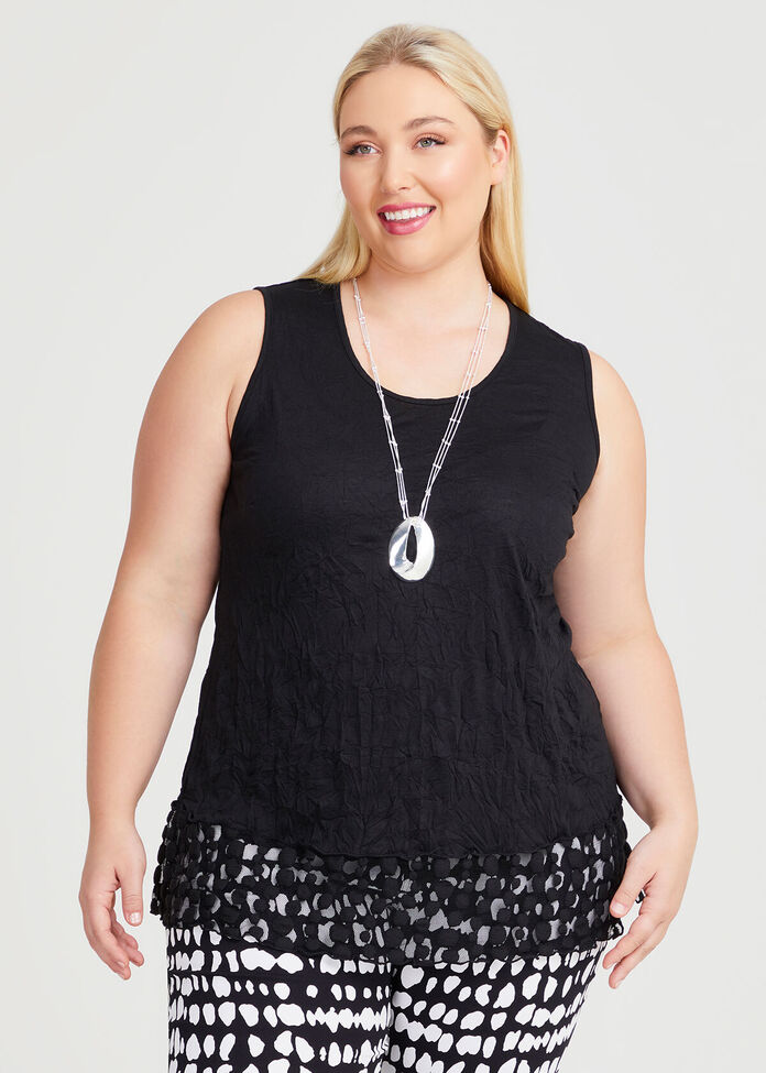 Crushed Lace Valletta Tank, , hi-res