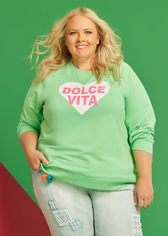 Cotton Dolce Vita Sweatshirt, , hi-res