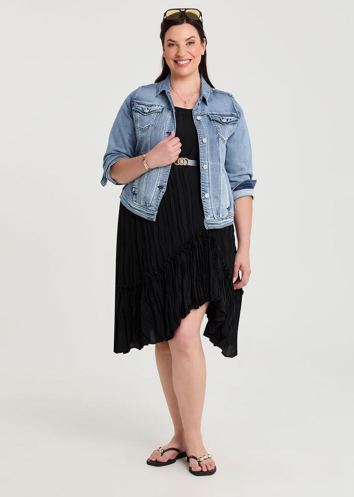 Plisse Tunic Dress, , hi-res