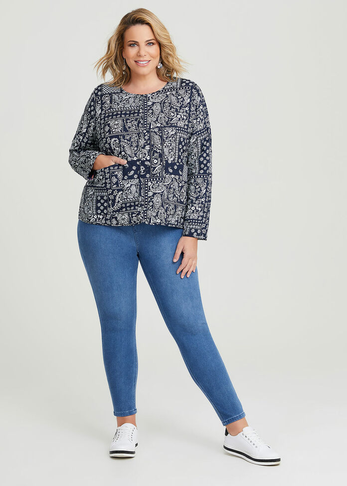 Shop Plus Size Reversible Quilted Jacket, Multi | Taking Shape AU