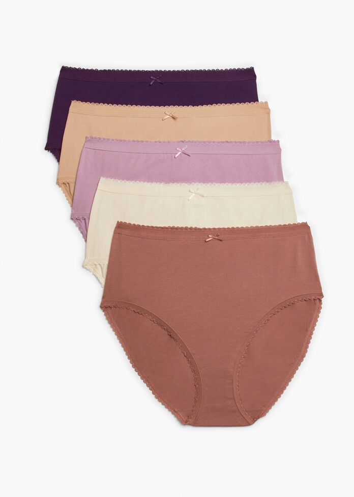 5 Pack Cotton Tonal Briefs, , hi-res