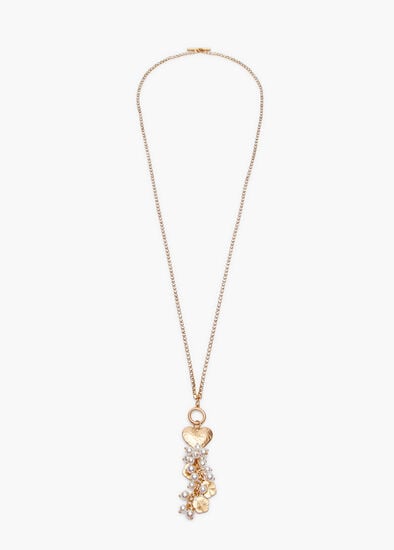 Plus Size Natural Gems Pearl Cluster Necklace