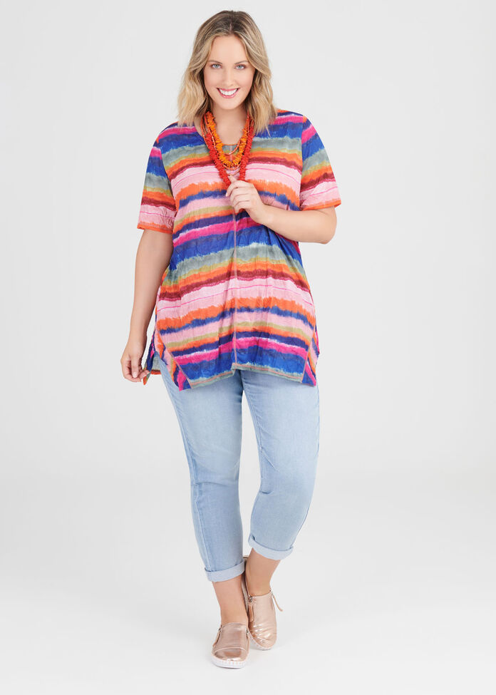 Art Stripe Top, , hi-res