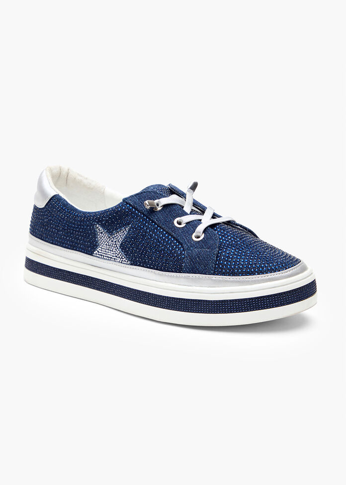 Bling Star Denim Sneaker, , hi-res