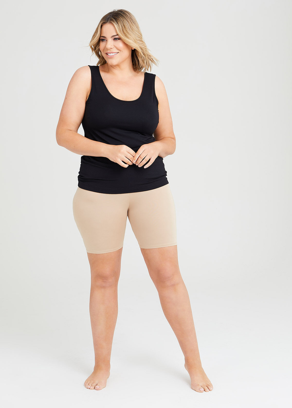 Anti chafing top shorts plus size