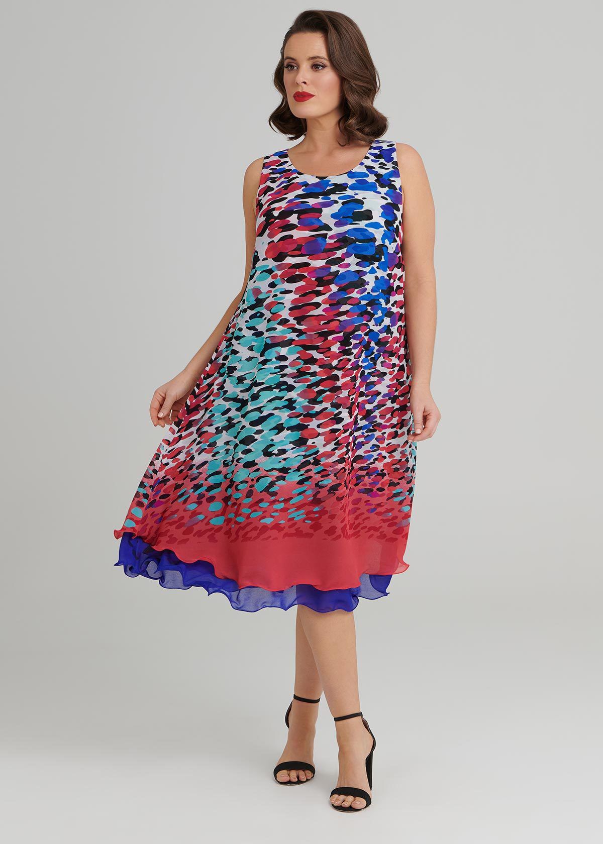 Shop Monet Cocktail Dress in Multi in 