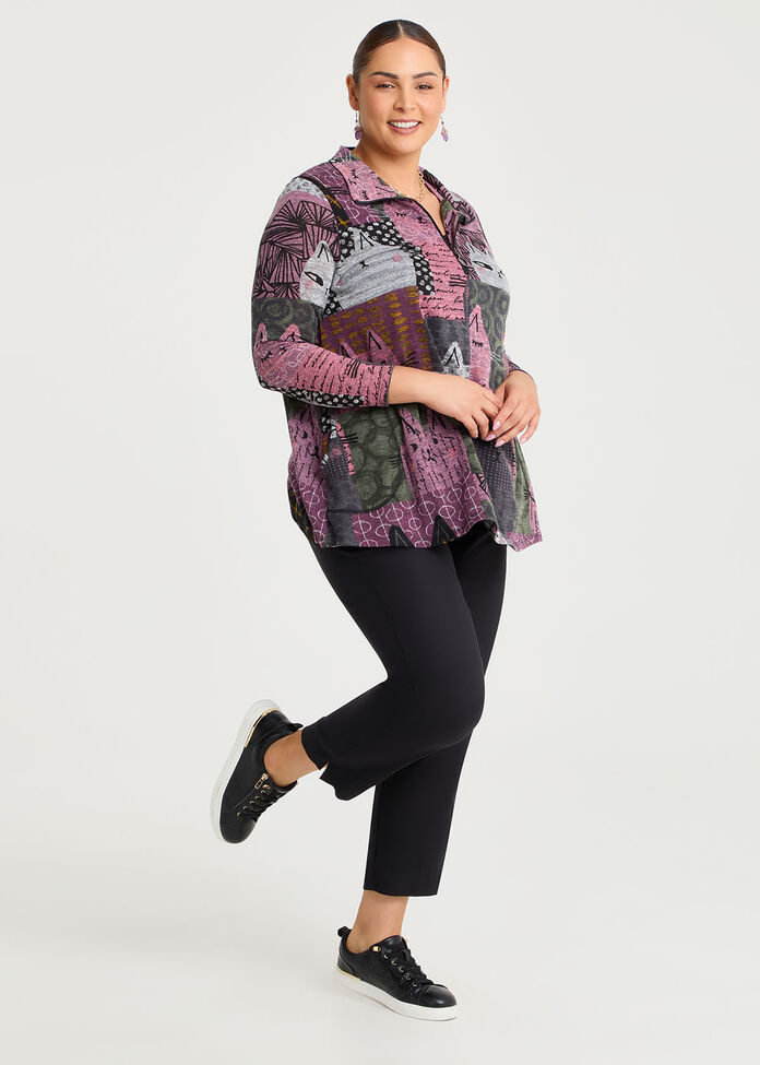 Kiki Kat Zip Collar Snug Tunic, , hi-res