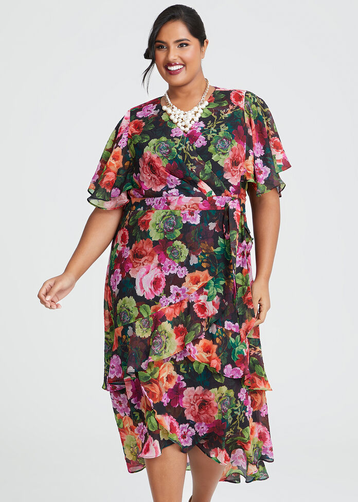 Shop Plus Size Floral Fantasy Maxi Dress in Multi | Taking Shape AU