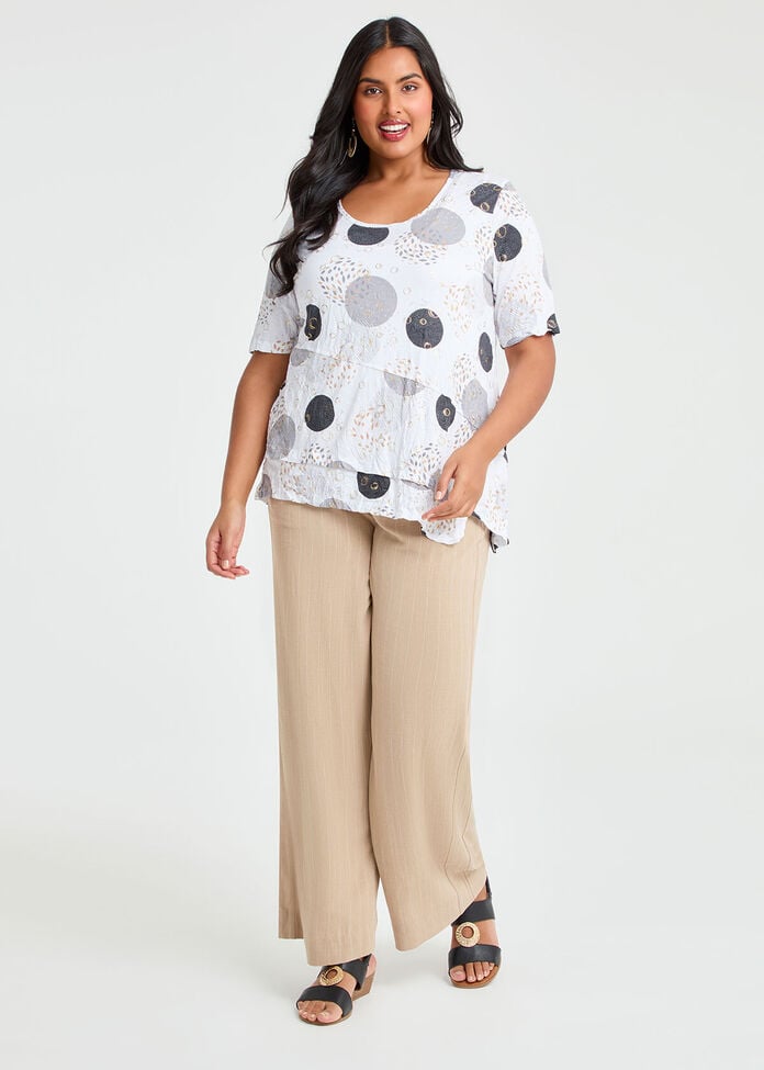Bienne Natural Pinstripe Pant, , hi-res