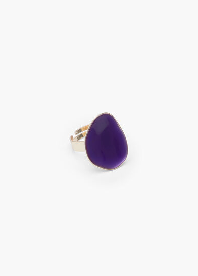 Enamel Adjustable Ring