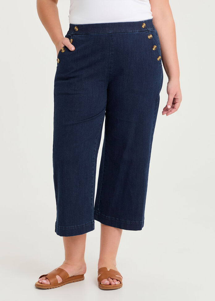 Sailor Wide Leg Crop Jean, , hi-res