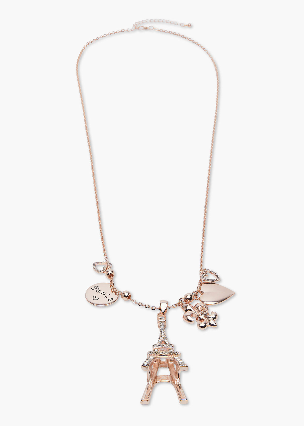 Eiffel tower necklace rose gold new arrivals