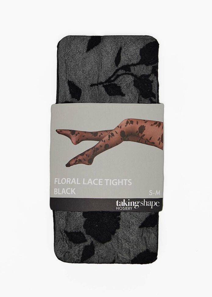 Floral Lace Tights, , hi-res