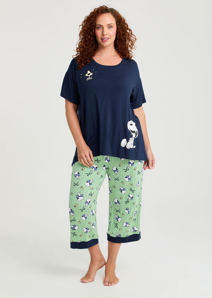 Peanuts Snoopy Pyjama Top, , hi-res