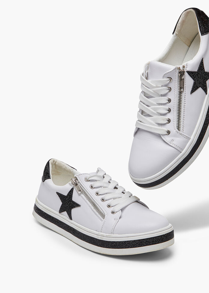 Shop Star Zip Wedge Sneaker Comfortable Shoes Taking Shape AU