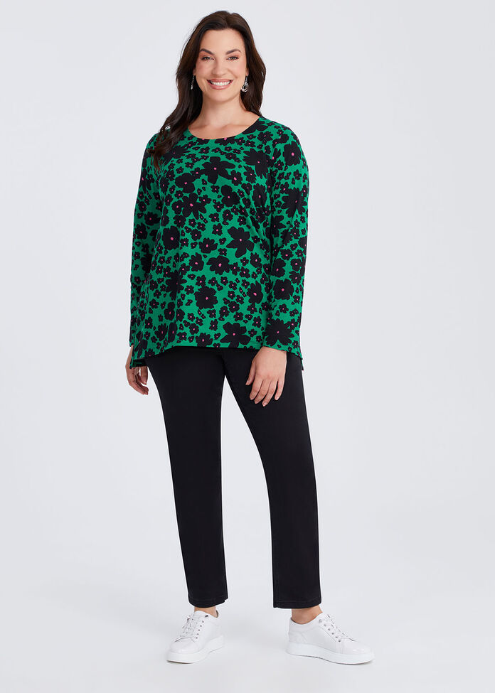 Cotton Pop Floral Top, , hi-res