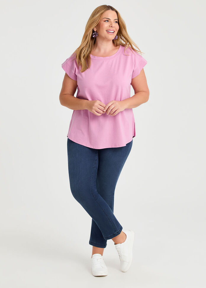 Pima Cotton Elevate Top, , hi-res
