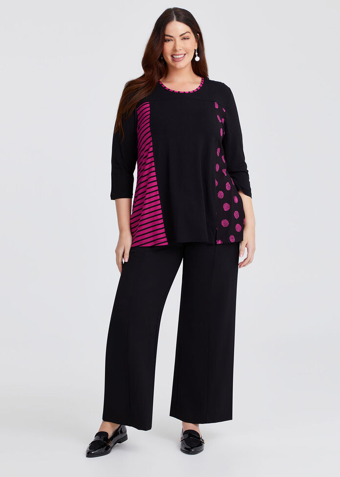 Natural Eden Stripe Spot Top, , hi-res