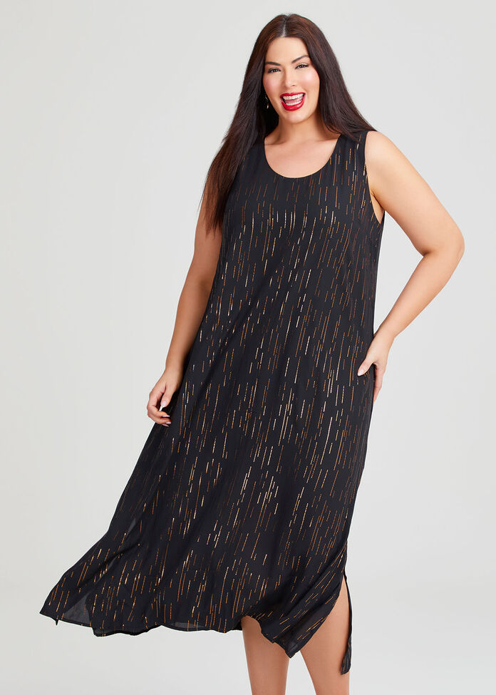 Golden Hour Chiffon Maxi Dress, , hi-res