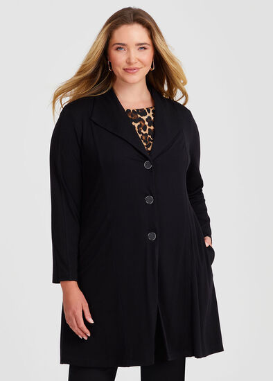 Plus Size Wiseguy Lina Button Cardigan