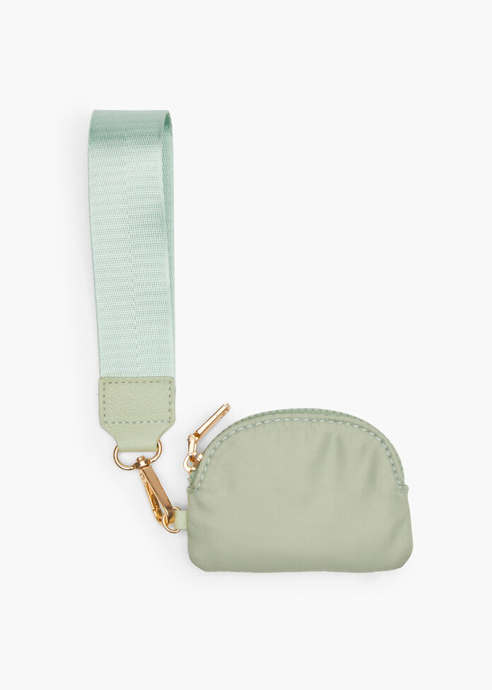 Nylon Zip Coin Purse, , hi-res