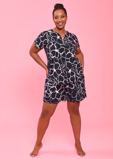 Plus Size Australian Cotton Flora Pj Short