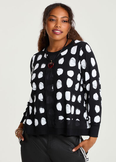 Plus Size Natural Printed Obsession Top