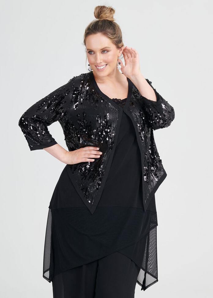 Shop Plus Size Moon Rain Bolero in Black | Sizes 12-30 | Taking Shape AU