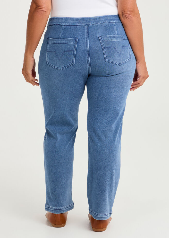 Best Friend Straight Leg Jean, MID BLUE, hi-res