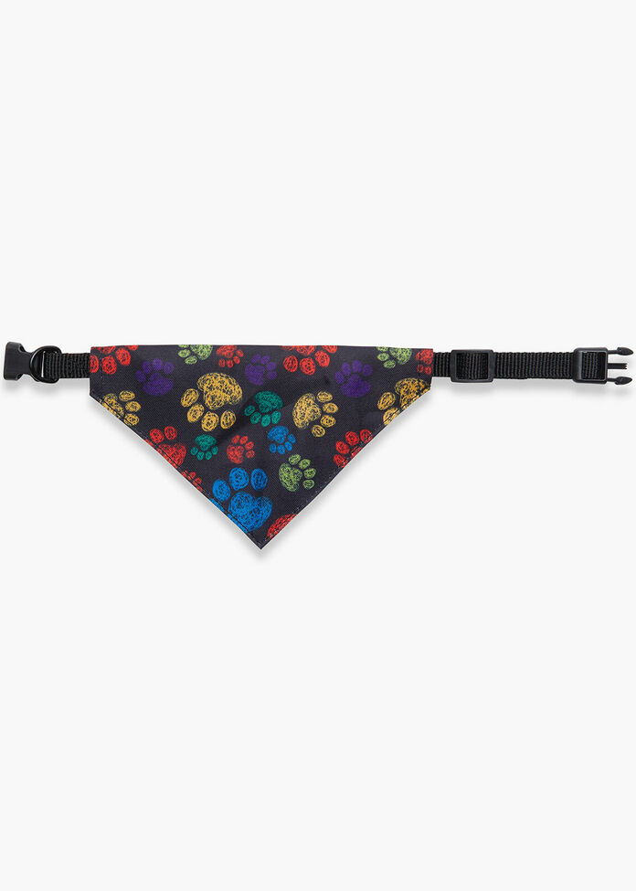 Multicolour Print Pet Bandana, , hi-res