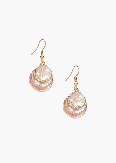 Layered Enamel Earrings