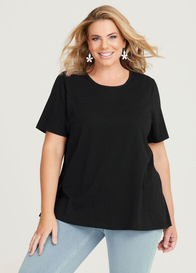 Plus Size Organic Swing Short Sleeve T-Shirt