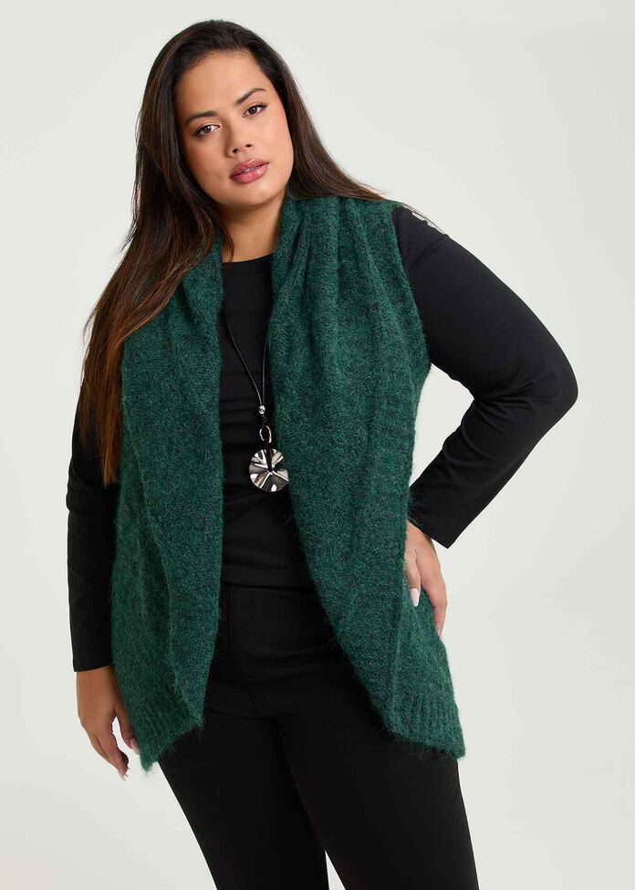 Mottled Cascading Vest, , hi-res